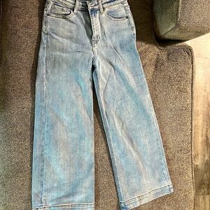 Risen jeans wide leg crop size 3/26